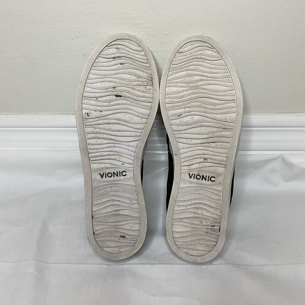 Vionic Midi Perf Perforated Slip On Shoes Leather… - image 5